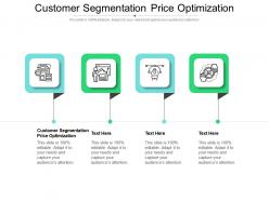 Customer segmentation price optimization ppt powerpoint presentation gallery designs cpb