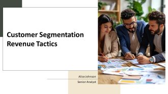 Customer Segmentation Revenue Tactics PPT Example AT