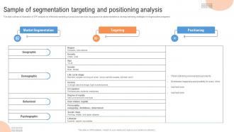 Customer Segmentation Sample Of Segmentation Targeting And Positioning Analysis MKT SS V