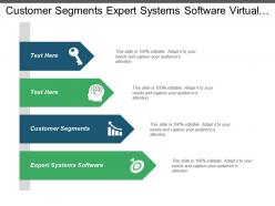 Customer segments expert systems software virtual teams conflicts ppt cpb