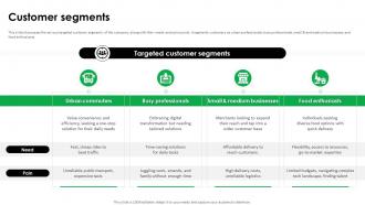 Customer Segments Gojeks Business Model Ppt File Infographic Template BMC SS