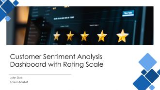 Customer Sentiment Analysis Dashboard With Rating Scale PPT Guidelines AT