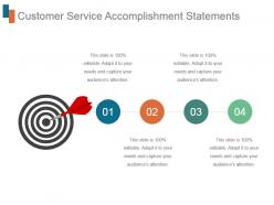 Customer Service Accomplishment Statements Ppt Example File