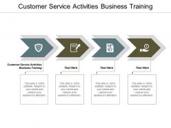 Customer service activities business training ppt powerpoint presentation styles summary cpb