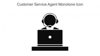 Customer Service Agent Monotone Icon In Powerpoint Pptx Png And Editable Eps Format