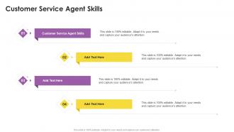 Customer Service Agent Skills In Powerpoint And Google Slides Cpb