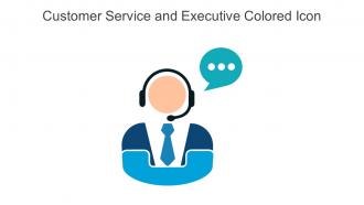 Customer Service And Executive Colored Icon In Powerpoint Pptx Png And Editable Eps Format