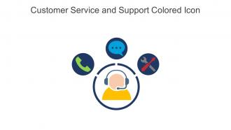 Customer Service And Support Colored Icon In Powerpoint Pptx Png And Editable Eps Format