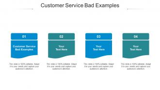 Customer service bad examples ppt powerpoint presentation inspiration influencers cpb