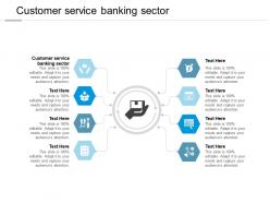 Customer service banking sector ppt powerpoint presentation layouts example cpb