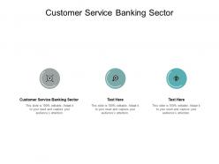 Customer service banking sector ppt powerpoint presentation summary ideas cpb
