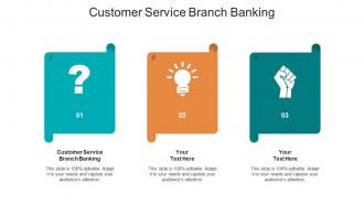 Customer service branch banking ppt powerpoint presentation infographics file cpb