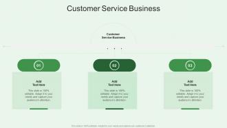 Customer Service Business In Powerpoint And Google Slides Cpb