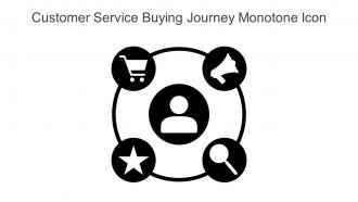 Customer Service Buying Journey Monotone Icon In Powerpoint Pptx Png And Editable Eps Format