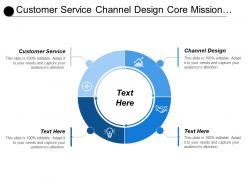 Customer service channel design core mission vision value