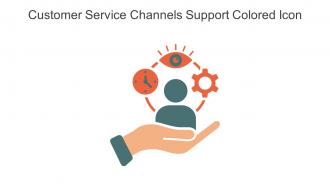 Customer Service Channels Support Colored Icon In Powerpoint Pptx Png And Editable Eps Format