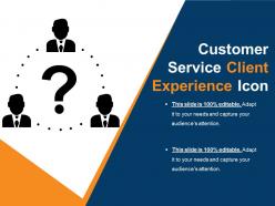 Customer service client experience icon
