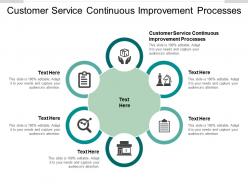 Customer service continuous improvement processes ppt powerpoint presentation slide cpb