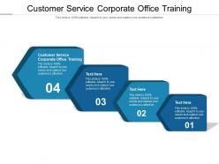 Customer service corporate office training ppt powerpoint presentation ideas shapes cpb