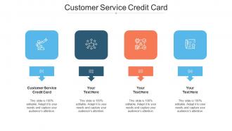 Customer Service Credit Card Ppt Powerpoint Presentation Visual Aids Portfolio Cpb