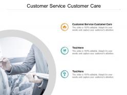 Customer service customer care ppt powerpoint presentationmodel brochure cpb