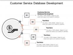 Customer service database development ppt powerpoint presentation styles background cpb
