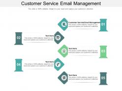 Customer service email management ppt powerpoint presentation ideas themes cpb