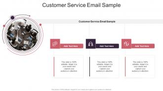 Customer Service Email Sample In Powerpoint And Google Slides Cpb