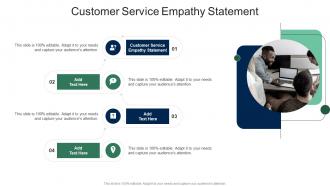 Customer Service Empathy Statement In Powerpoint And Google Slides Cpb