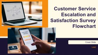 Customer Service Escalation And Satisfaction Survey Flowchart PPT Guidelines AT
