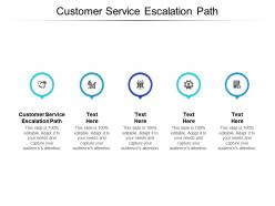 Customer service escalation path ppt powerpoint presentation slides portrait cpb