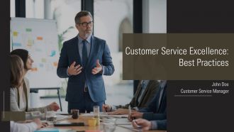 Customer Service Excellence Best Practices PPT Slides AT