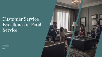 Customer Service Excellence In Food Service PPT Example AT