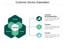 Customer service expectation ppt powerpoint presentation slides design inspiration cpb