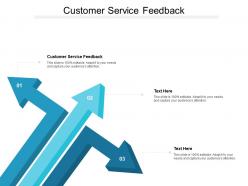 Customer service feedback ppt powerpoint presentation styles picture cpb