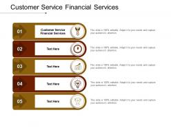 Customer service financial services ppt powerpoint presentation gallery show cpb
