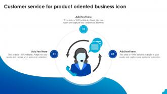 Customer service for product oriented business icon