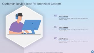 Customer Service Icon For Technical Support