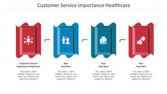 Customer Service Importance Healthcare Ppt Powerpoint Presentation File Cpb