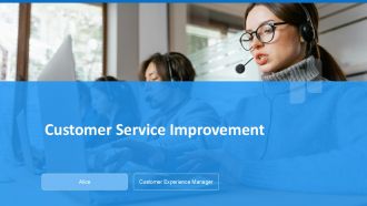 Customer Service Improvement PPT Sample ACP