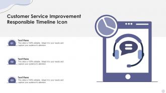 Customer Service Improvement Responsible Timeline Icon