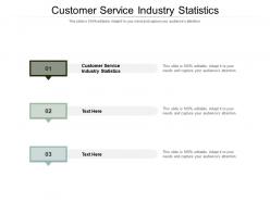 Customer service industry statistics ppt powerpoint presentation pictures gallery cpb