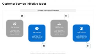 Customer Service Initiative Ideas In Powerpoint And Google Slides Cpb
