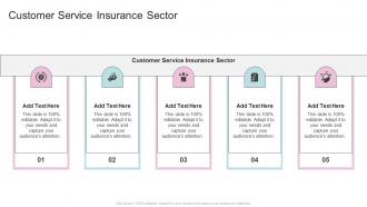 Customer Service Insurance Sector In Powerpoint And Google Slides Cpb