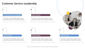 Customer Service Leadership In Powerpoint And Google Slides Cpb