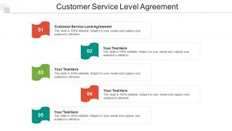 Customer Service Level Agreement Ppt Powerpoint Presentation Inspiration Designs Cpb