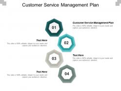 Customer service management plan ppt powerpoint presentation pictures graphic tips cpb