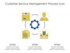 Customer service management process icon