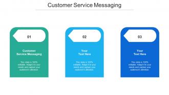 Customer Service Messaging Ppt Powerpoint Presentation Portfolio Format Ideas Cpb
