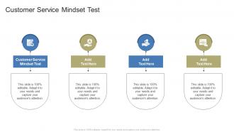 Customer Service Mindset Test In Powerpoint And Google Slides Cpb